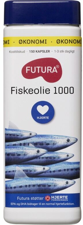 Futura Fiskeoljekapsler 150 stk Fiskeolje