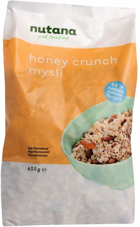 Nutana Honey Crunch Mysli 650 g Frokost