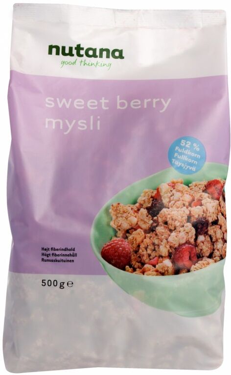 Nutana Sweet Berry Mysli 500 g Frokost