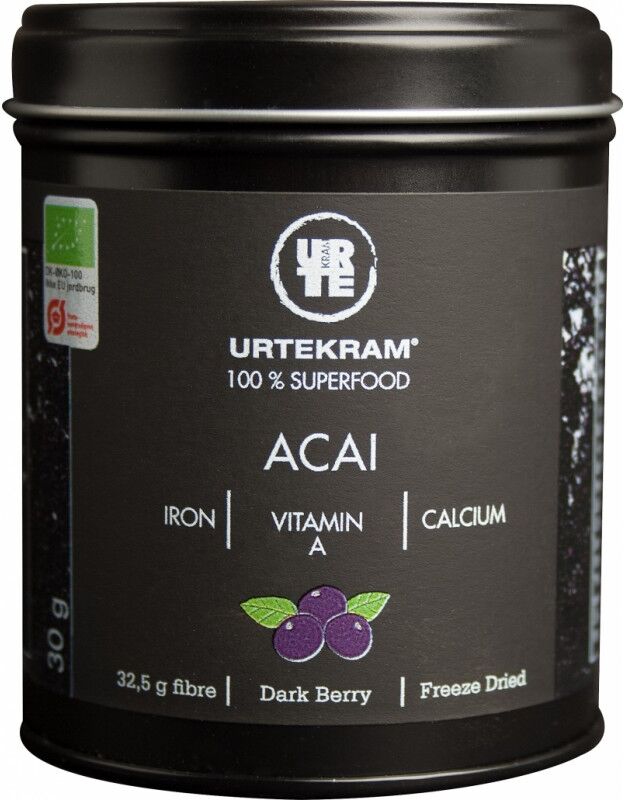 Urtekram Acai Pulver Øko 30 g Kosttilskud