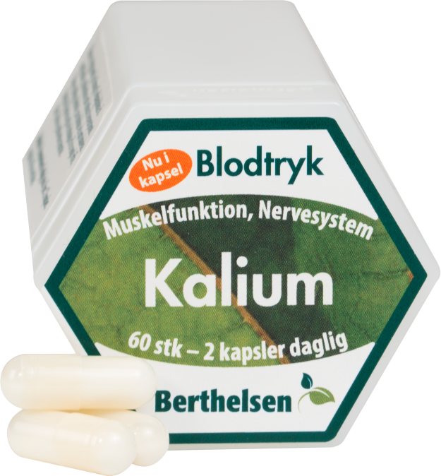 Berthelsen Kalium 300 mg 60 Kapsler Mineraler