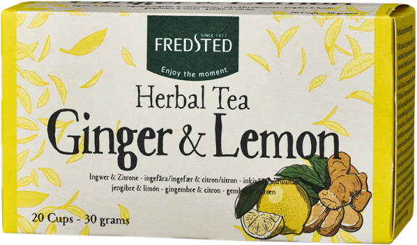 Fredsted Herbal Tea Ginger & Lemon 20 sachets Te