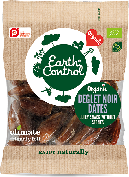 Earth Control Stenfrie Dadler Øko 175 g Tørket Frukt