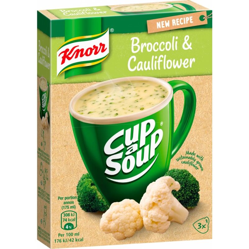 Knorr Broccoli & Blomkål Suppe 3 x 15 g Suppe