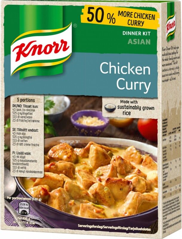 Knorr Kylling & Karri Risrett 487 g Ferdigmat