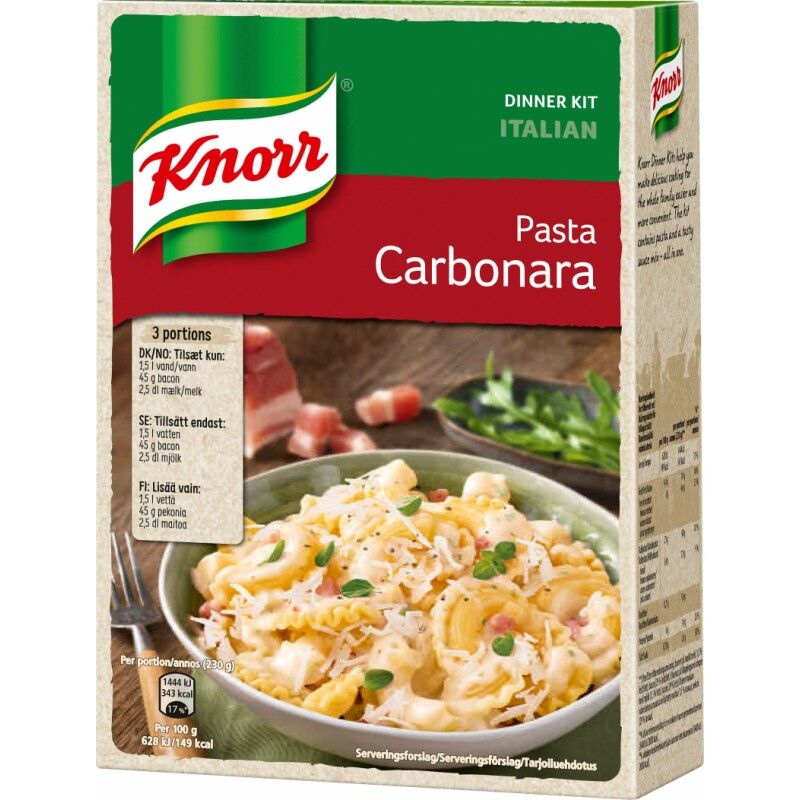 Knorr Pasta Carbonara Mix 203 g Ferdigmat