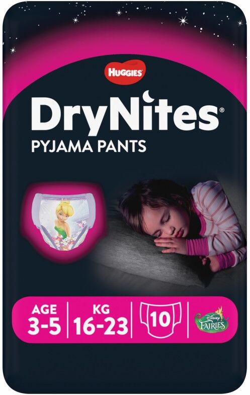 DryNites Girl Pyjama Pants 3-5 Years 10 stk Nattundertøy