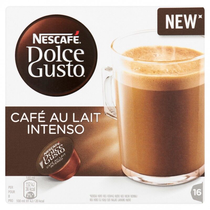 Nescafe Dolce Gusto Café Au Lait Intenso 16 stk Kaffekapsler