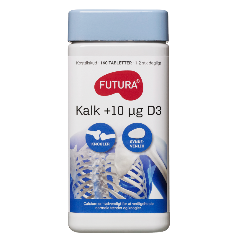 Futura Kalk + D3-vitamin 160 stk Mineraler