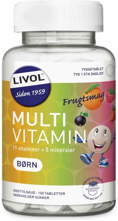 Livol Multi Total Barn Fruktsmak 150 stk Multivitamin