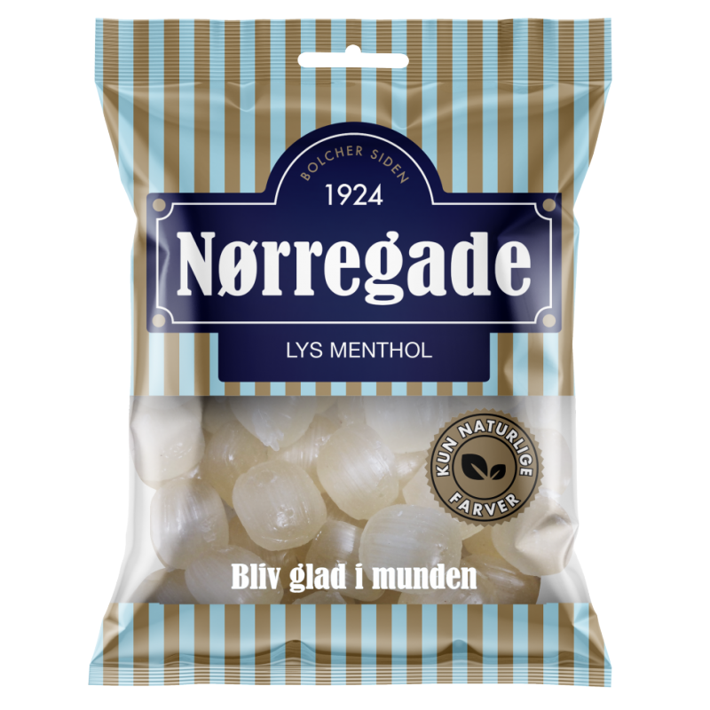 Nørregade Lys Menthol 125 g Drops