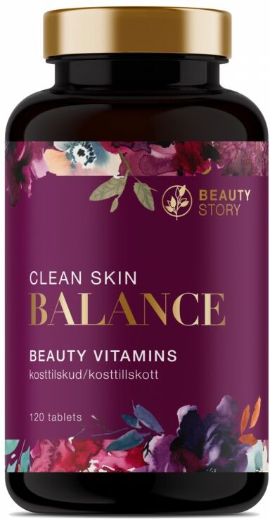 Beauty Story Clean Skin Balance 120 stk Kosttilskud