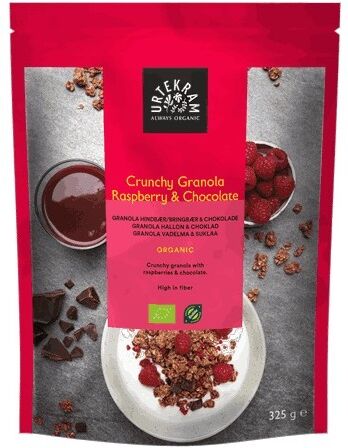 Urtekram Crunchy Granola Bringebær & Chocolate 325 g Frokost