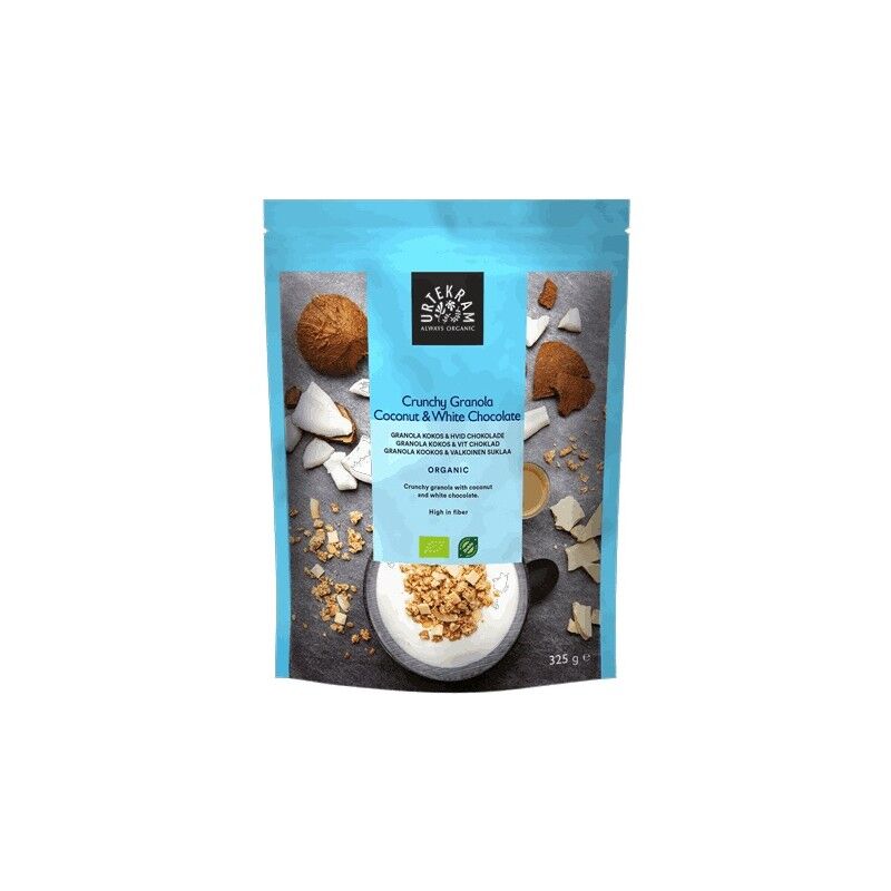 Urtekram Crunchy Granola Kokosnøtt & Hvit Chocolate 325 g Frokost