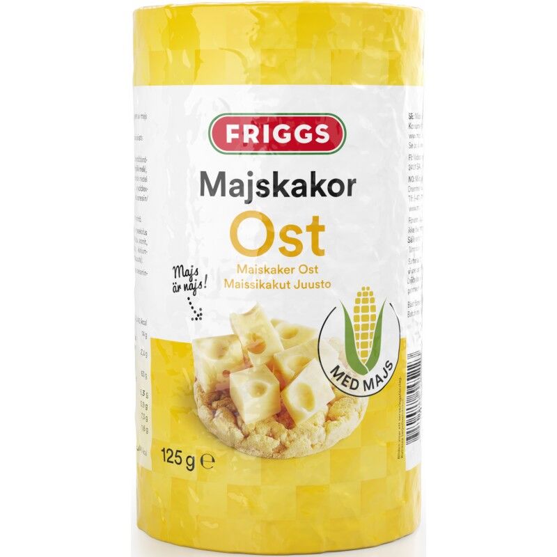 Friggs Majskiks Ost 125 g Snack