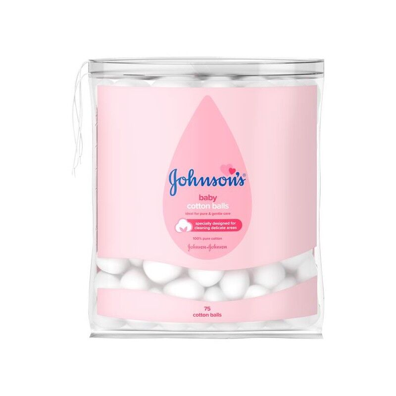 Johnson's Baby Cotton Balls 75 stk Bomull disker