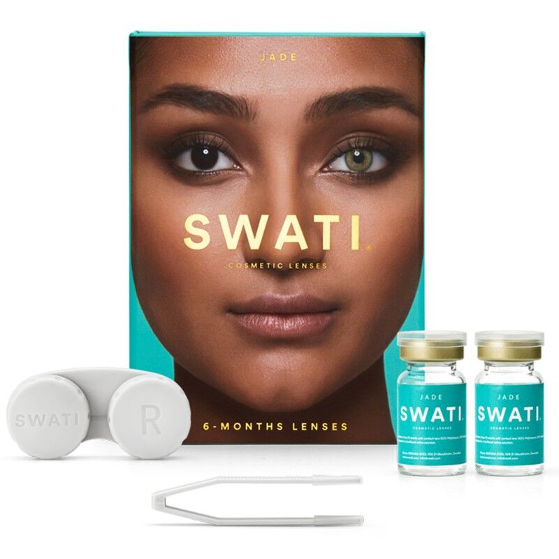 Swati Coloured Lenses Jade 6 Months 1 par Kosmetiske Linser