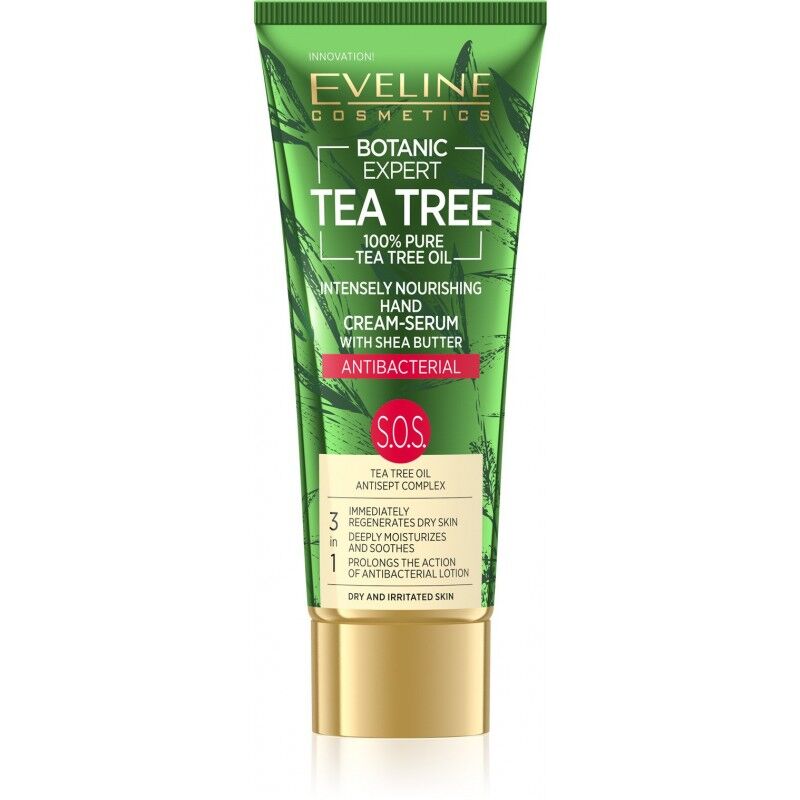 Eveline Botanic Expert Tea Tree S.O.S. Intensely Nourishing Antibacterial Hand Cream-Serum 40 ml Håndpleie