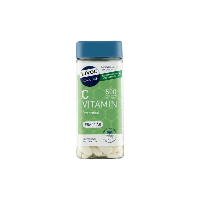Livol C-Vitamin 500mg 230 stk Vitaminpiller