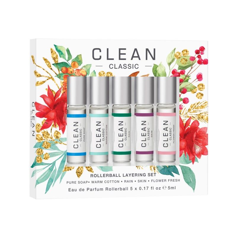 Clean Rollerball Layering Holiday Set EDP 5 x 5 ml Gaveeske