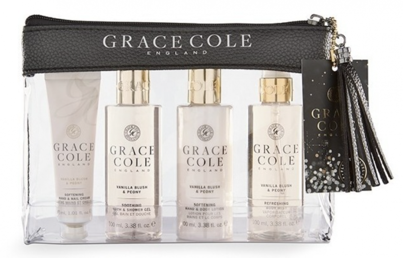 Grace Cole Pink Vanilla And Peony Travel Set 3 x 100 ml + 30 ml Reisesett