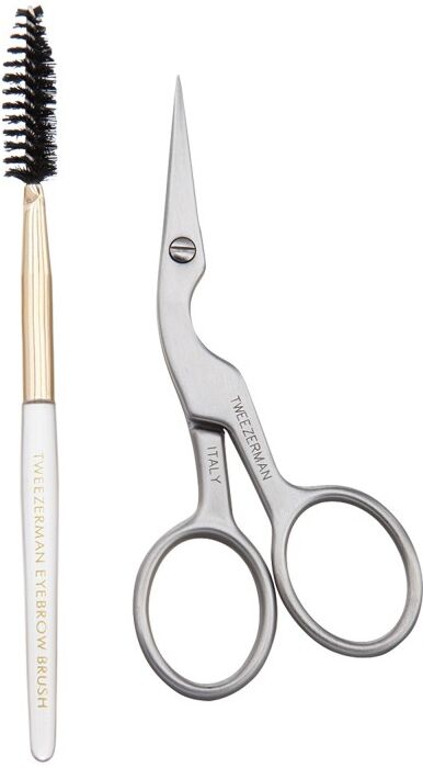 Tweezerman Brow Shaping Scissors & Brush 2 stk Tilbehør