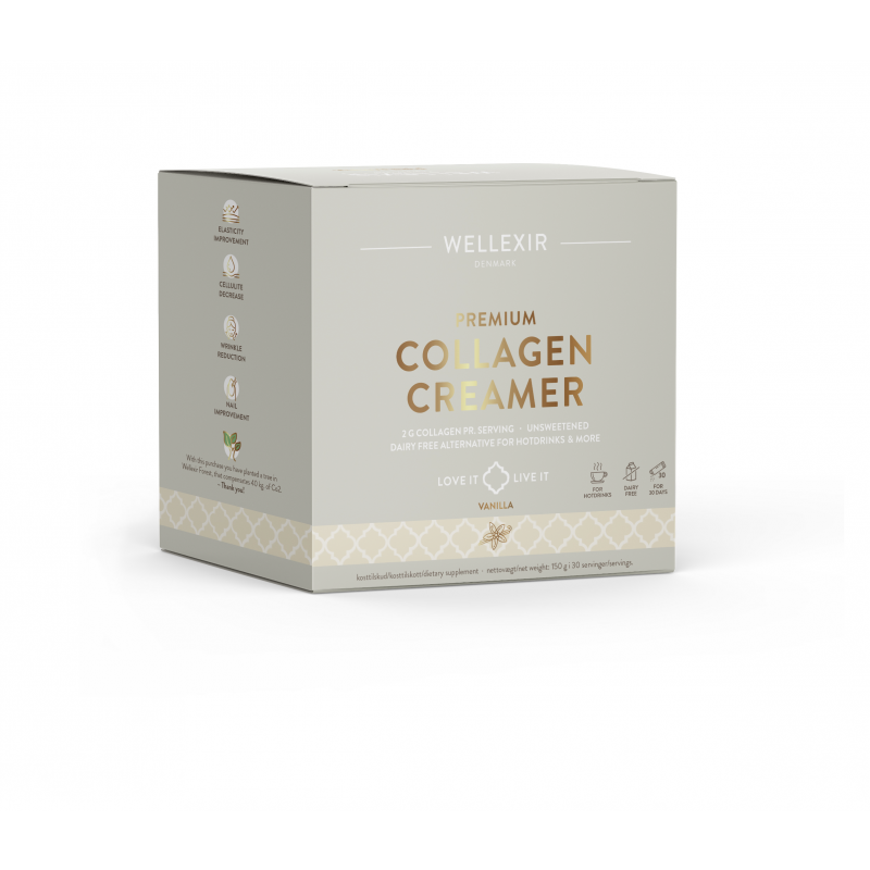 Wellexir Collagen Creamer Vanilla 30 sachets Kosttilskud