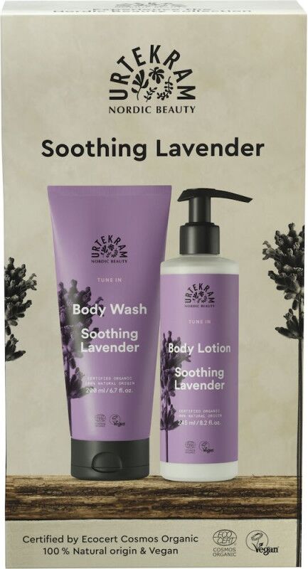 Urtekram Tune In Soothing Lavender Set 200 ml + 245 ml Gaveeske