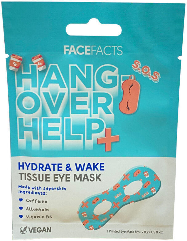 Face Facts Hangover Help Hydrate & Wake Tissue Eye Mask 1 stk Øyenmaske