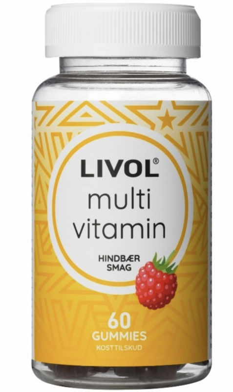 Livol Multi Gummies Raspberry 60 stk Kosttilskud