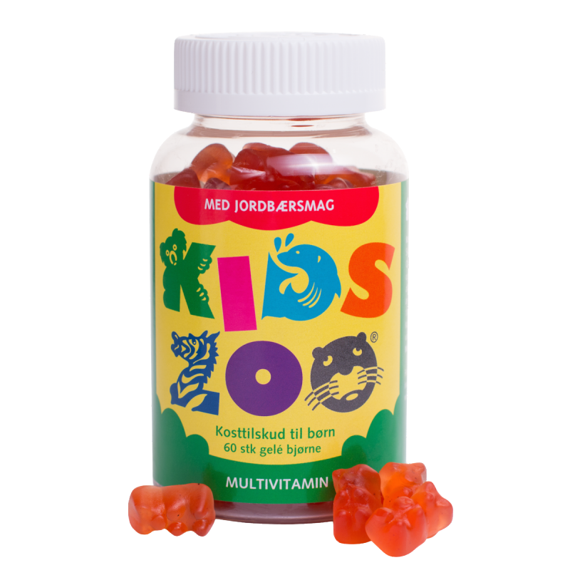 Kids Zoo Multivitamin Strawberry 60 stk Multivitamin