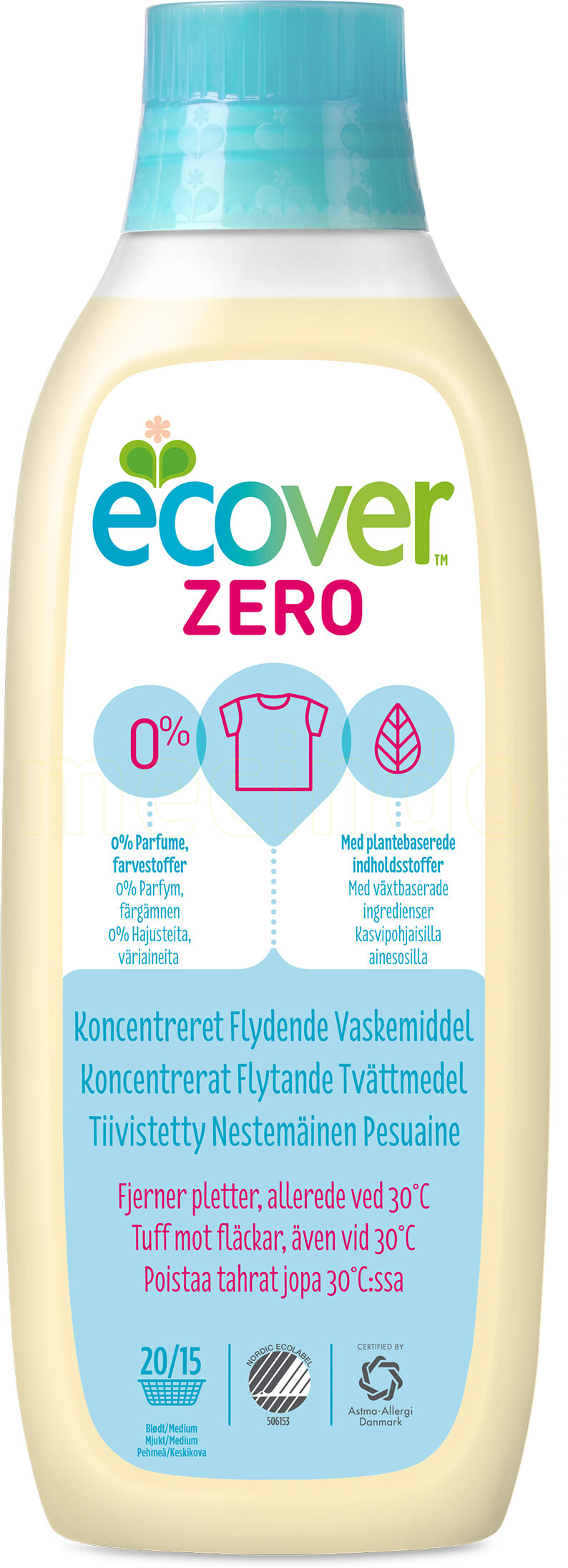 Ecover Zero Universalt Vaskemiddel - 1 Liter