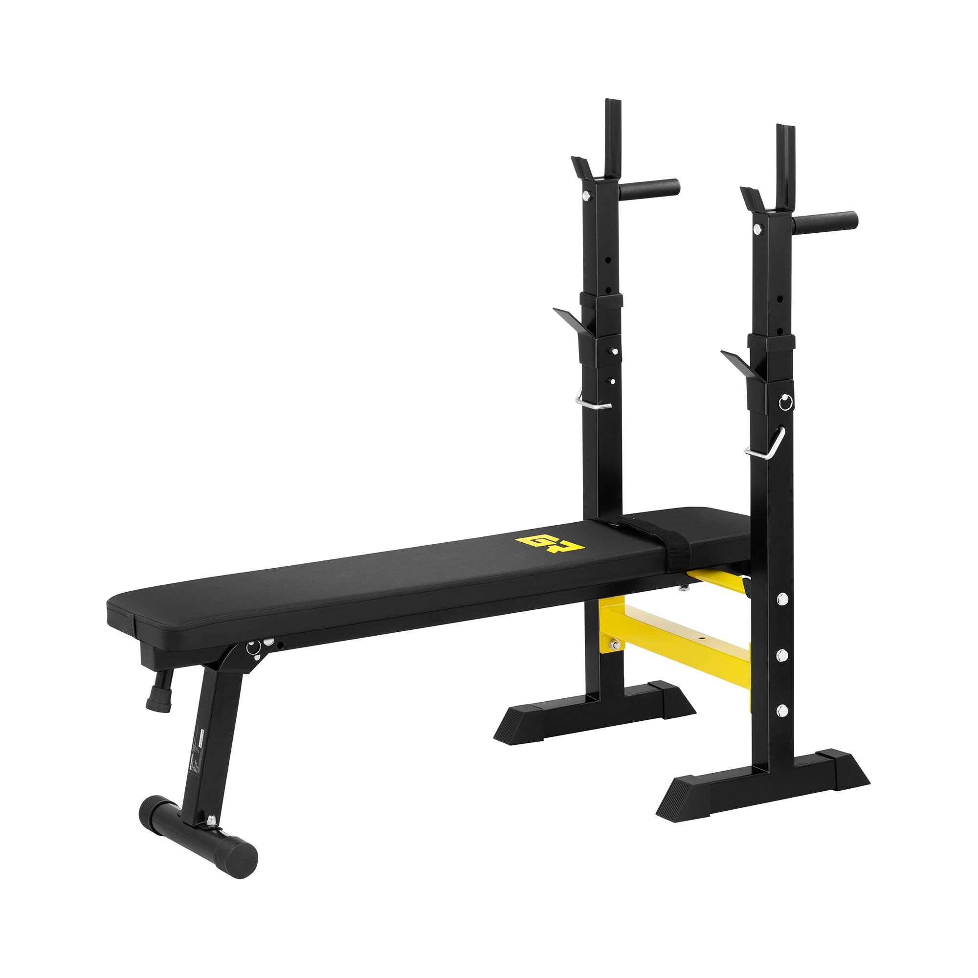 Gymrex Benkpressbenk med vektstang- og dipsstativ 10230005