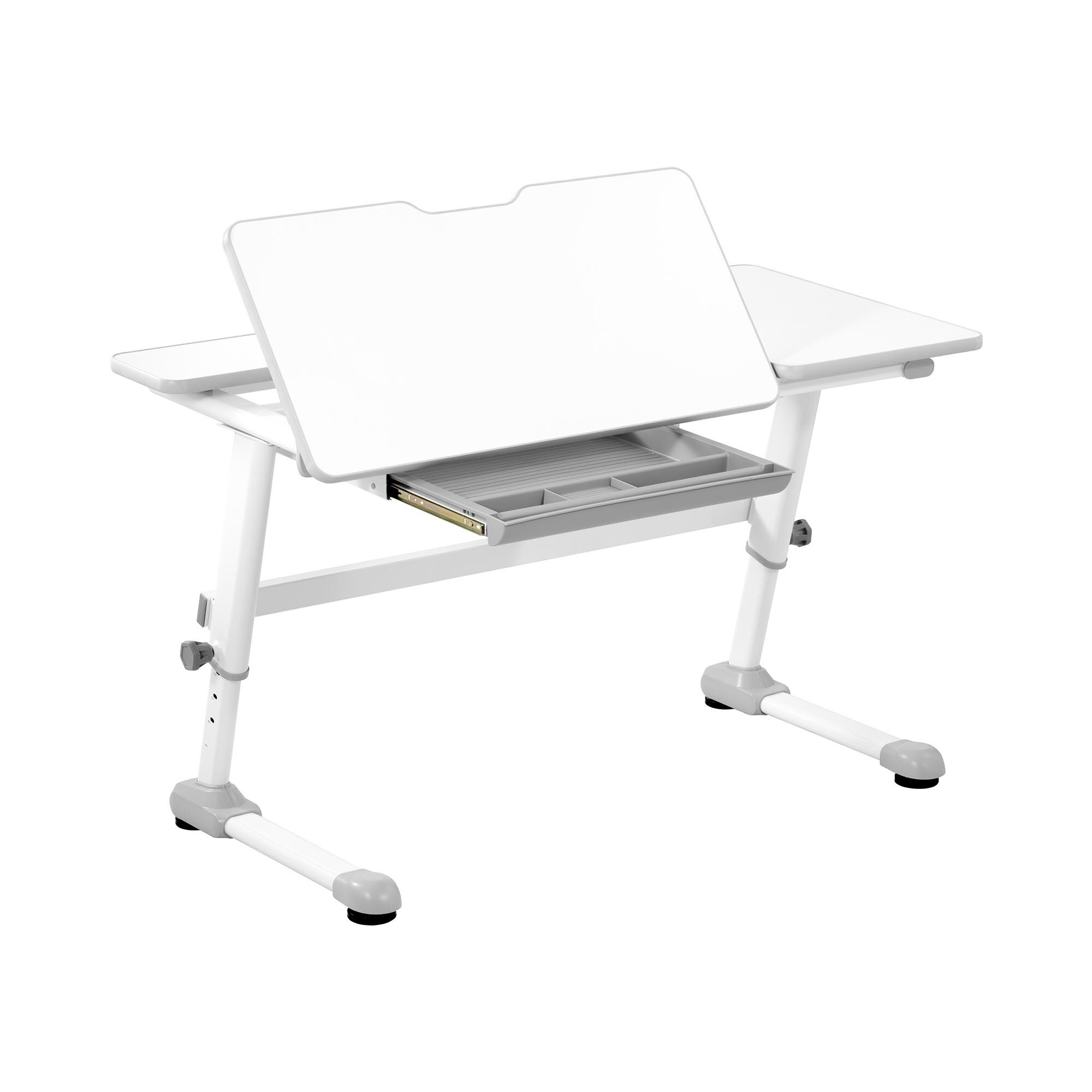 Fromm & Starck Sitt-stå skrivebord - 120 x 66 cm - tilts 0 - 50° - høyde: 600 - 760 mm - med skuff 10260367