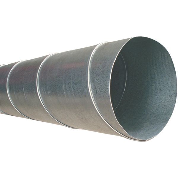 Flexit 115022 Spirorør galvanisert stål, 2,4 meter 160 mm