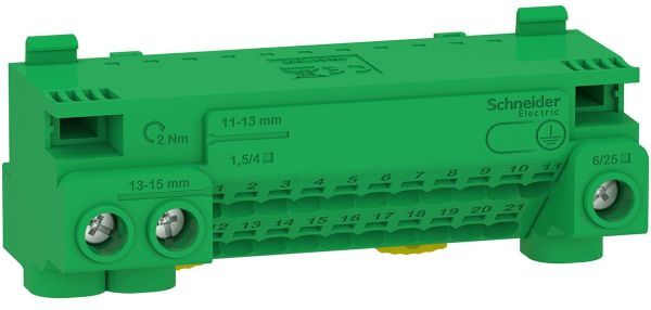 Schneider Electric Resi9 CX LGYT1E24 Jordklemme 440 V 24 tilkoblinger