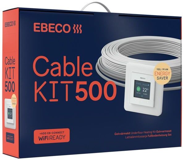 Ebeco Cable Kit 500 Gulvvarmesett 73 m, 810W