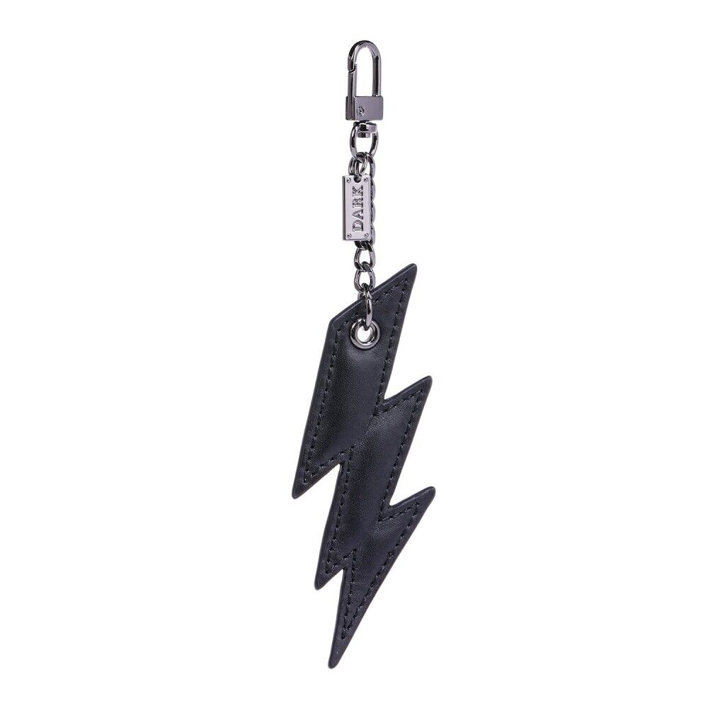 Dark Leather Lightning Charm Nappa W/Gunmetal Sort Female