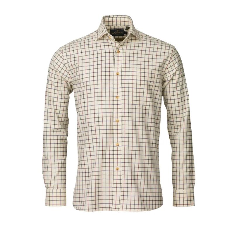 Laksen Benny Cotton Wool Shirt Men´s Hvit