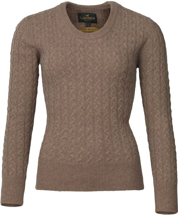 Laksen Burleigh Cable Lambswool Sweater Women´s Beige