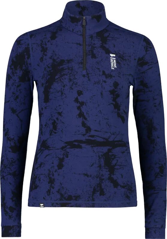 Mons Royale Women's Cascade Merino Flex 200 1/4 Zip Blå