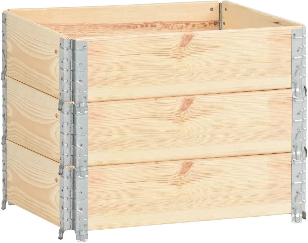 vidaXL Pallekarmer 3 stk 60x80 cm heltre furu