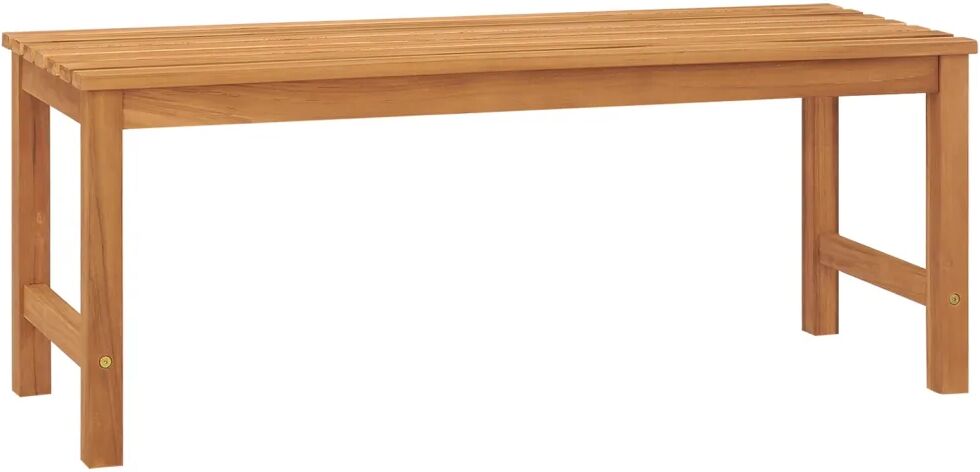 vidaXL Hagebenk 114 cm heltre teak