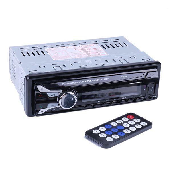 24hshop Bluetooth Bilstereo med AUX / USB & Fjernkontroll