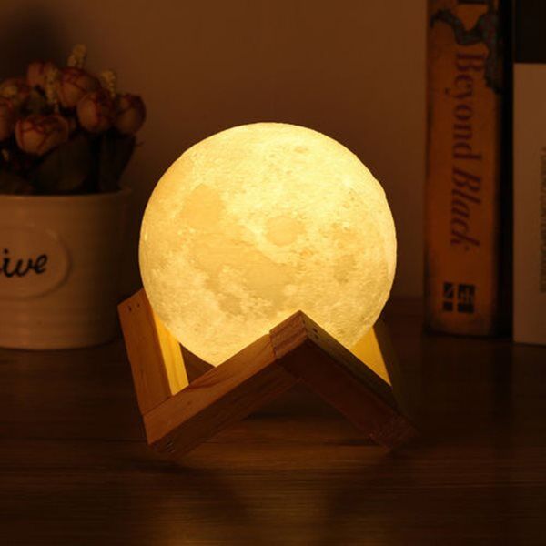 24hshop LED Moon Light - Justerbar lysstyrke