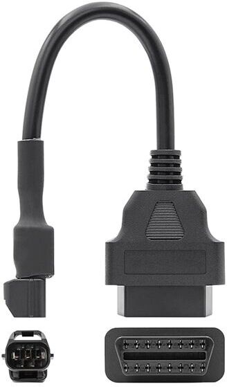 24hshop 16-pin til 3-pin OBD2-kabel til KYMCO-motorsykler