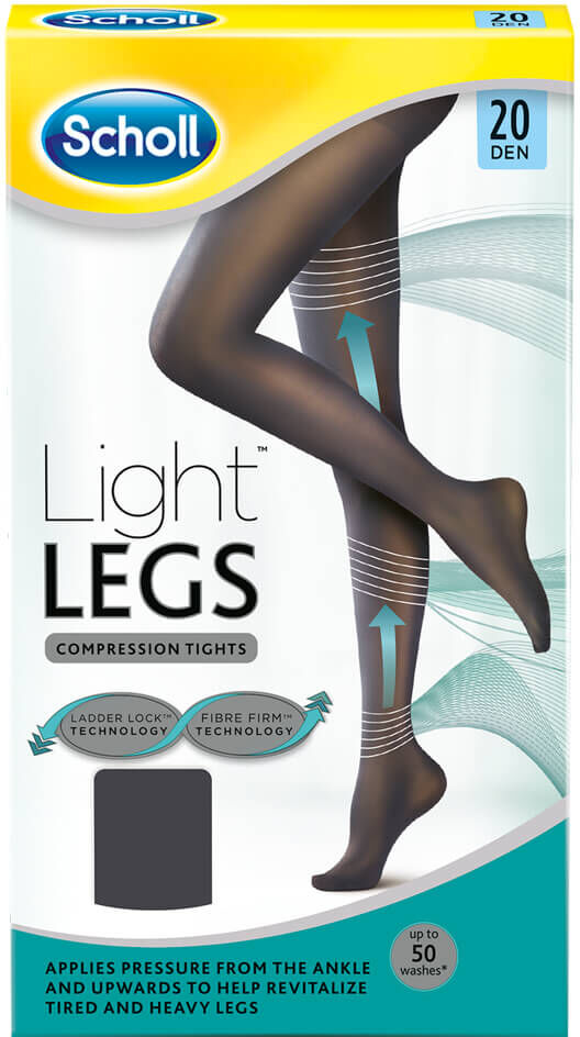 Scholl Light Legs Black (20 Den) Medium