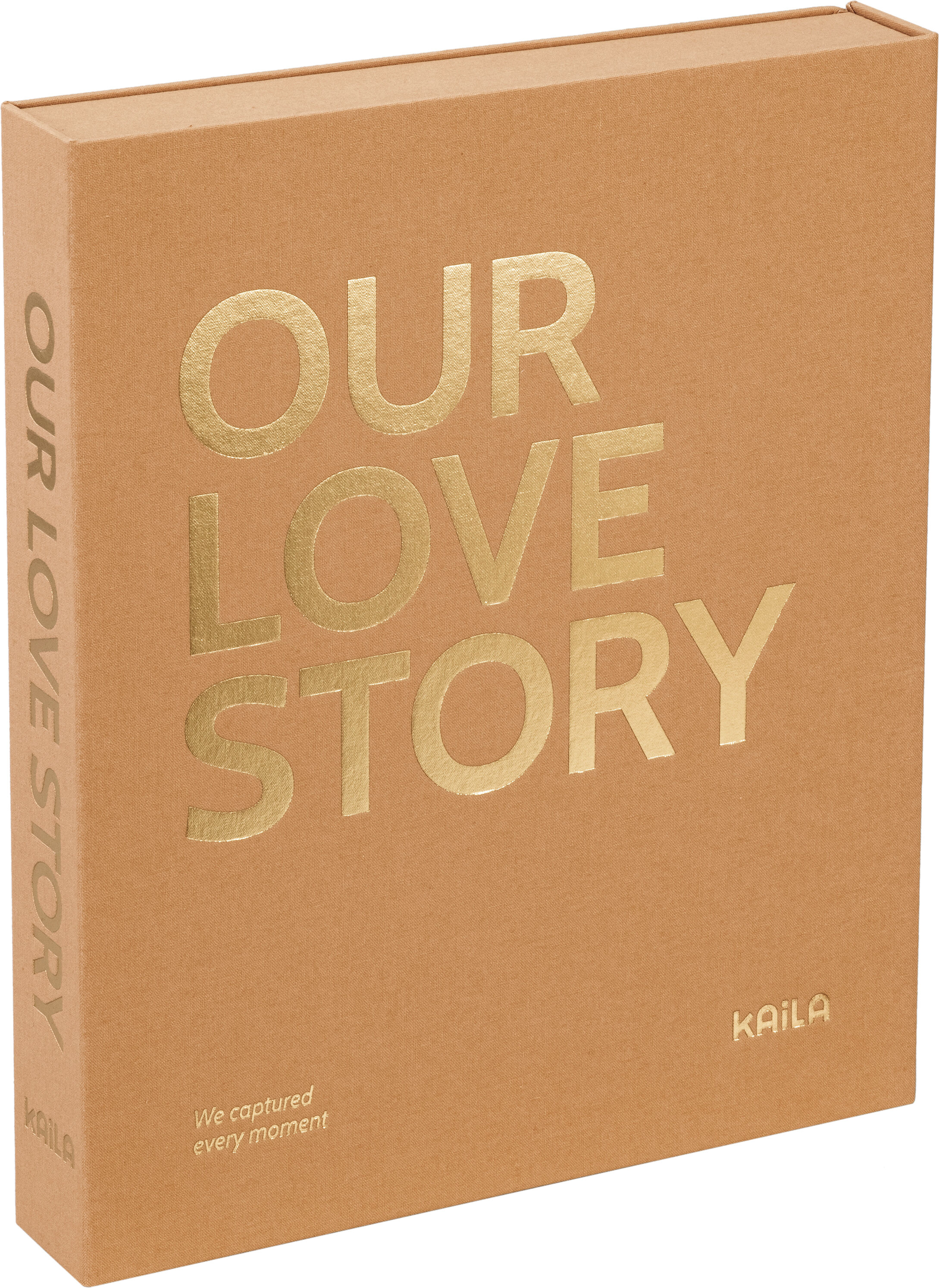 Kaila Our Love Story Manilla - Coffee Table Photo Album (60 Svarte Sider)