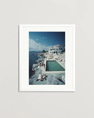 Sonic Editions Framed Slim Aarons Pool Hotel Du Cap Eden Roc