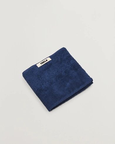 Tekla Organic Terry Hand Towel Navy